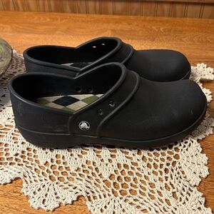 Crocs Black Slip on Work Career Shoes